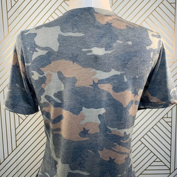 Melissa Masse Camo Tiger Applique Ruffle-Hem Tee - Picture 8 of 10